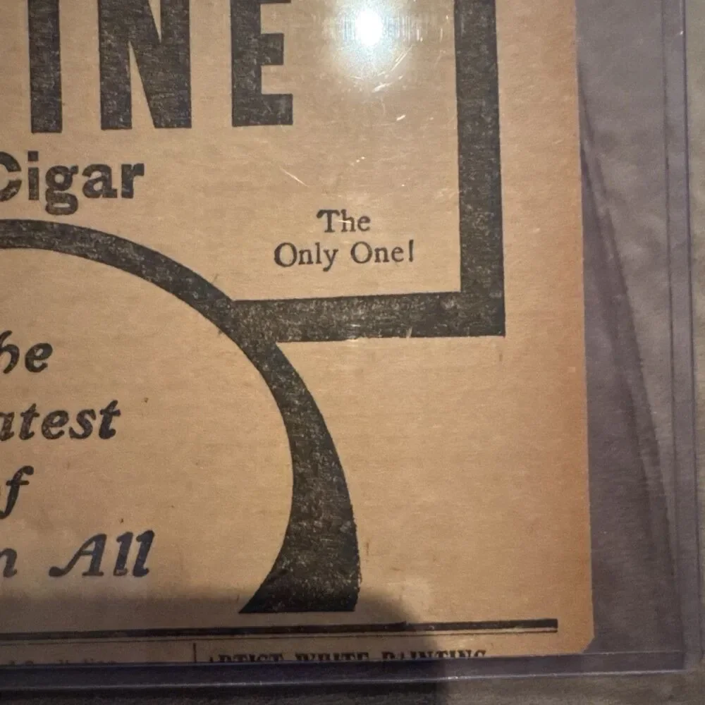 Antique 1903 James G Blaine 5¢ Cigar Tobacco Advertising Ephemera Newspaper Ad